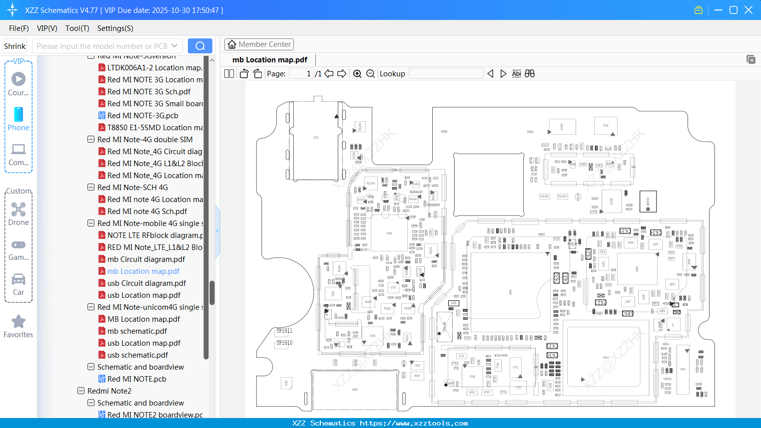 Xiaomi Redmi Mb Location Map